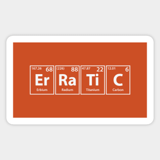 Erratic (Er-Ra-Ti-C) Periodic Elements Spelling Sticker